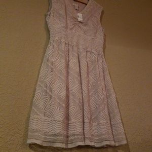 Christopher & Banks Lace Fit & Flare Dress